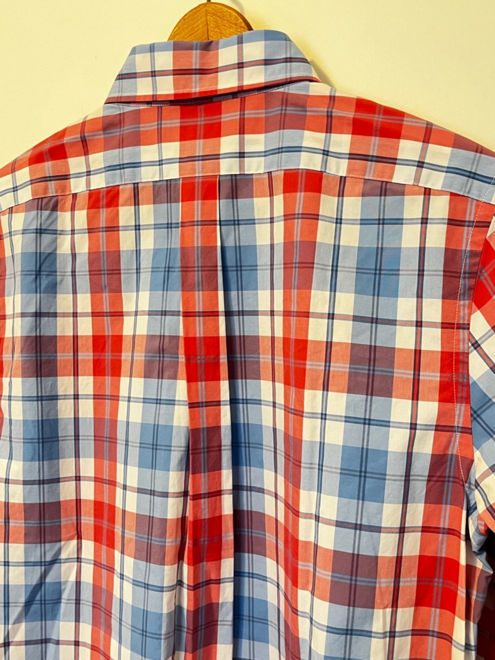 NWT Vineyard Vines Slim Fit Tucker Shirt Jetty Red Plaid Button Down Mens Medium - Picture 8 of 9